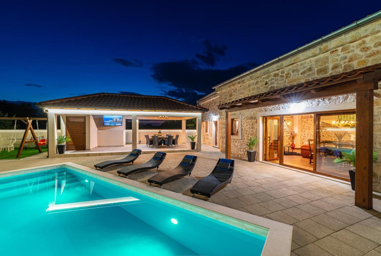 Stone Villa Miandri Sukošan Exterior foto